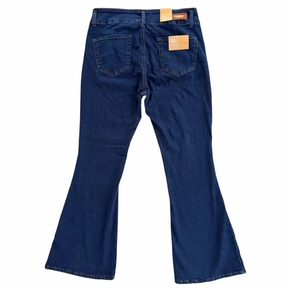 Stag Flare Fit Push Up Super Soft High Rise Stretch Jeans ~ Juniors Tall 30/15 - Picture 2 of 8